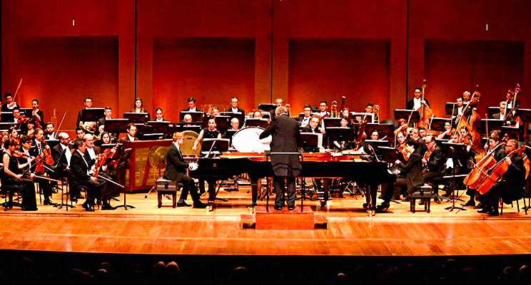 Fotografía de la Orquesta Filarmónica de Bogotá en concierto
