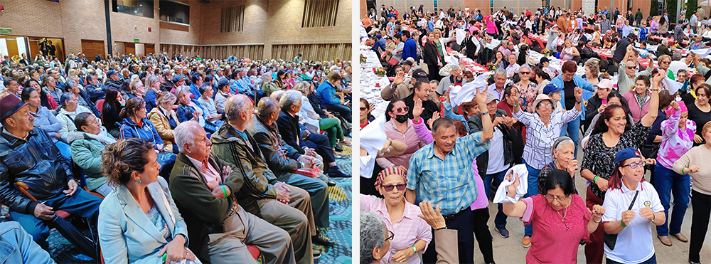 Varias personas reunidas en auditorio