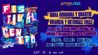 Pieza gráfica promocional del Festival Centro 2022