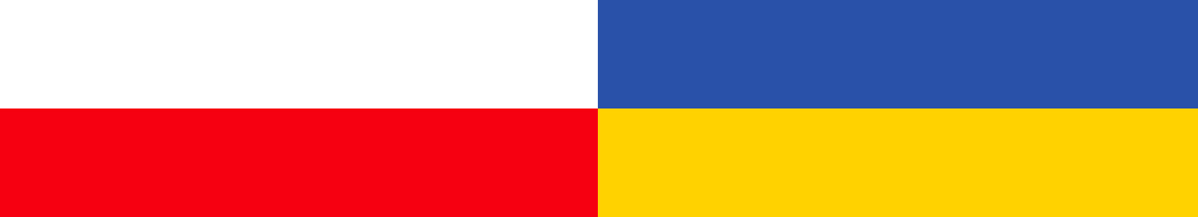 Colores de las banderas de Polonia y Ucrania 