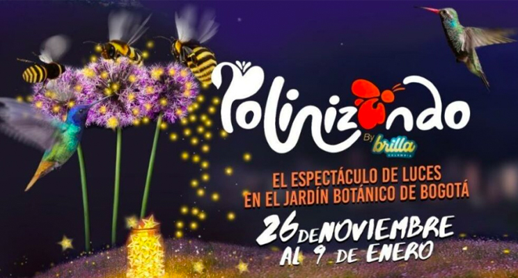 Pieza promocional del evento Polinizando del Jardín Botánico de Bogotá