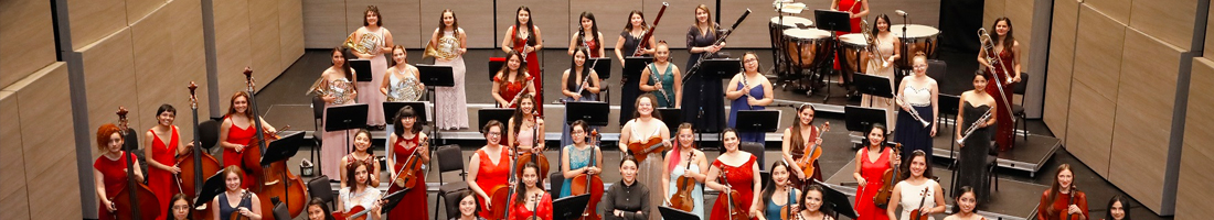 Fotografía panorámica de la Filarmónica de Mujeres