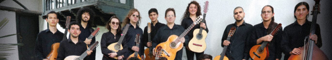 En la foto las y los miembros de la Filarmónica de Música Colombiana