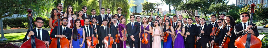 En la foto los integrantes de la Orquesta Filarmónica de Bogotá