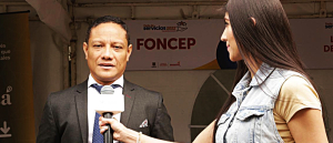 En la fotografía: John Jairo Beltrán Quiñones, Subdirector de Prestaciones Económicas de FONCEP dando respuesta a la pregunta ciudadana en la rendición de cuentas sectorial